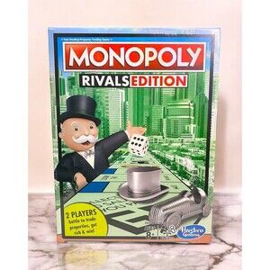 Monopoly Rivals Edition 2 Player Game Hasbro Gaming Brand New Sealed